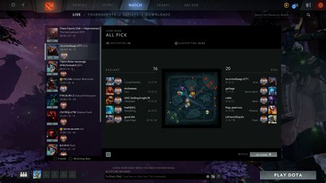watch dota 2 live.